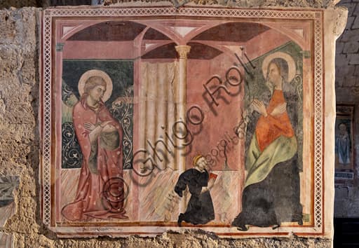 Affresco dell'Annunciazione, Orvieto, Badia dei Santi Severo e Martirio, ultimo quarto del XIII secolo