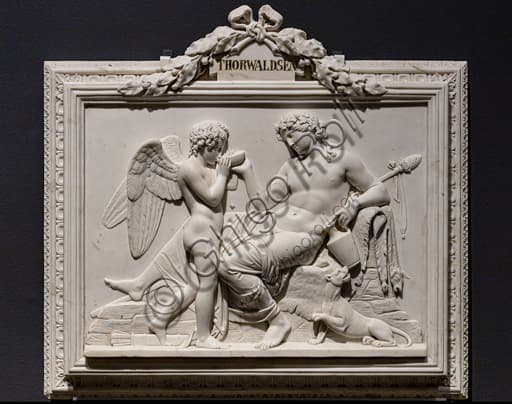 Scultura marmorea Amore e Bacco di Thorvaldsen, 1824