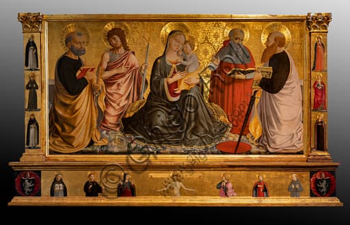 Dipinto Madonna dell'Umiltà di Benozzo Gozzoli nella Galleria Nazionale dell'Umbria a Perugia